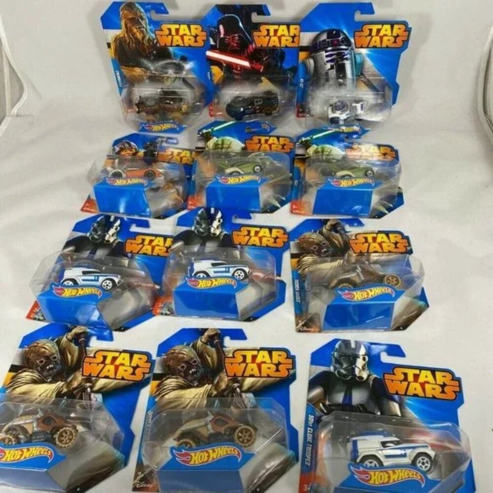 2014 Mattel Hot Wheels Cars Star Wars CGW35-999B (Pack of 12 Cars)